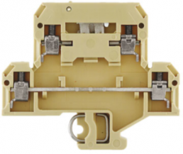 Multi level terminal block, screw connection, 0.5-4.0 mm², 10 A, 6 kV, beige/yellow, 0687360000