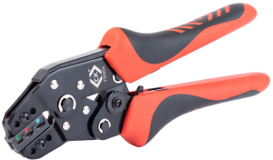 Ratchet crimping pliers for isolated connectors, 0.25-2.5 mm², AWG 24-14, C.K Tools, T3680A
