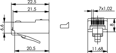 100023025 Telegärtner Modular Connectors Image 2