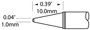 Soldering tip, conical, (T) 1 mm, 421 °C, SFP-CN10