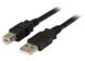 USB 2.0 Adapter cable, USB plug type A to USB plug type B, 5 m, black