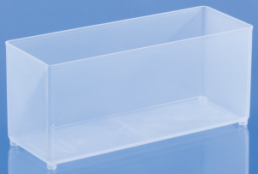 Compartment insert, transparent, (W x D) 55 x 157 mm, EINSATZ 80 BA8-2