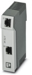 Patch panel, RJ45 socket, (W x H x D) 23.8 x 101.3 x 86 mm, gray, 2703020