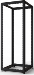 42 U cabinet rack, mobile, (H x W x D) 2000 x 800 x 800 mm, steel, black gray, 20630-234