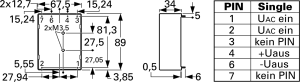 AC/DC converter, 85-264 V, 5.1 W, 1 output, 5.1 VDC