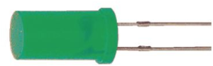 LED, THT, cylindrical, Ø 5 mm, green, 568 nm, 1.5 to 3 mcd, 100°, L-483GDT