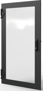 Varistar CP Glazed Door With 3-Point Locking,RAL 7021, 24 U, 1200 H, 800W
