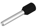 Insulated Wire end ferrule, 1.5 mm², 18 mm/12 mm long, black, 9019140000