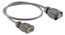 Connection line, 2 m, plug straight to socket straight, AWG 14, 20871453001200