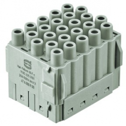 Socket contact insert, Yellock 30, 25 pole, unequipped, crimp connection, 11053253101