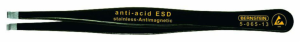 ESD SMD tweezers, uninsulated, antimagnetic, stainless steel, 120 mm, 5-065-13