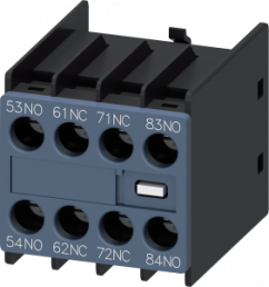 Auxiliary switch, 10 A, 2 Form A (N/O) + 2 Form B (N/C), screw connection, 3RH2911-1XA22-0MA0