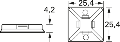 ABM2S-A-C Panduit Cable Holders Image 2