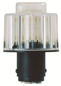 LED lamp, BA15d, 1.08 W, 24 V (DC), 24 V (AC), green