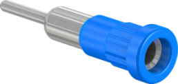 4 mm socket, round plug connection, mounting Ø 6.8 mm, blue, 49.7077-23