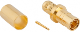 Mini SMB plug 75 Ω, RG-59, Belden 8281, Beldem9141, Belden 9231, Belden 88281, solder connection, straight, 142335-75