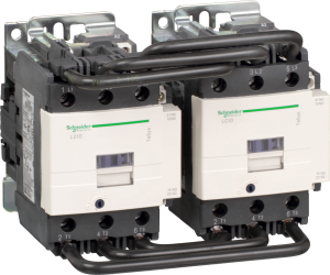 Reversing contactor, 3 pole, 80 A, 400 V, 3 Form A (N/O), coil 48 VAC, screw connection, LC2D80E7