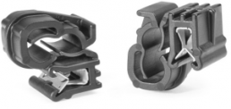 Edge clip, max. bundle Ø 6.8 mm, polyamide, black, (L x W x H) 21.9 x 14 x 20.9 mm