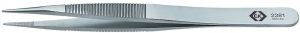 ESD precision tweezers, uninsulated, antimagnetic, stainless steel, 120 mm, T2381