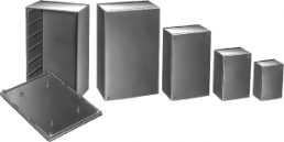 ABS enclosure, (L x W x H) 110 x 70 x 53 mm, black, CP/2.23 SCHWARZ/GRAU