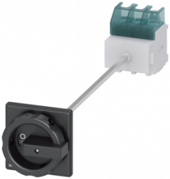 Main switch, Rotary actuator, 3 pole, 63 A, 690 V, (W x H x D) 90 x 106 x 468.5 mm, front installation/DIN rail, 3LD2514-0TK51