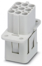 Socket contact insert, COM, 8 pole, unequipped, crimp connection, with PE contact, 1408494