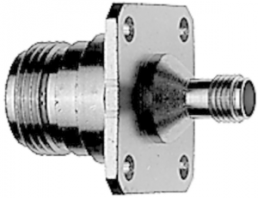 Coaxial adapter, 50 Ω, N socket to SMA socket, straight, 100024200