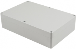 ABS enclosure, (L x W x H) 240 x 160 x 60 mm, light gray (RAL 7035), IP66, 1554VALGY