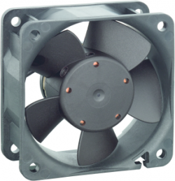 DC axial fan, 24 V, 60 x 60 x 25 mm, 21 m³/h, 16 dB, Sintec slide bearing, ebm-papst, 614 NGL