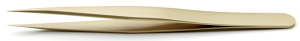 Precision tweezers, uninsulated, antimagnetic, brass, AM.BR.0