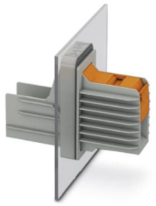 Feed through terminal, 1 pole, 25-95 mm², clamping points: 2, gray, cable connection, 232 A