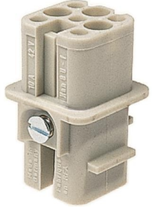 Socket contact insert, 3A, 8 pole, unequipped, crimp connection, 09360083101