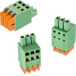 Insulation displacement connectors, 12 pole, pitch 3.81 mm, straight, green, 691358310012