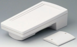 ABS/polycarbonate handheld enclosure, (L x W x H) 220 x 120 x 65 mm, gray white (RAL 9002), IP65, A9046107