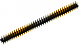 Pin header, 72 pole, pitch 2.54 mm, straight, black, 10058563