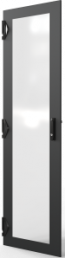 Varistar CP Glazed Door, With 1-Point Locking,Key Plate Only, RAL 7021, 33 U, 1600H 800W