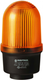 Continuous light, Ø 58 mm, yellow, 12-230 V AC/DC, BA15d, IP65