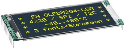 EA OLEDM204-GGA DISPLAY VISIONS OLED Displays