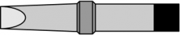 Soldering tip, Chisel shaped, Ø 6.9 mm, (T x L x W) 0.7 x 33 x 1.6 mm, 370 °C, PT A7