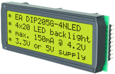 EA DIP205G-4NLED DISPLAY VISIONS LED-Modules