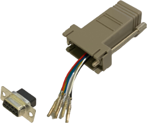 Adapter, D-Sub socket, 9 pole to RJ12 socket, 10121100