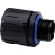 Straight hose fitting, M20, 16 mm, Polyamide/Polyester, black, (L) 30 mm