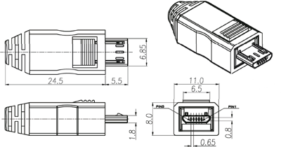 10120395 BKL Electronic USB Connectors, PC Connectors Image 2