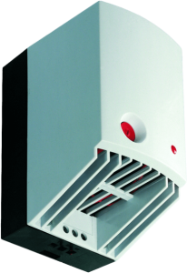 Fan heater, 100-120 VAC, 510 W/650 W, (L x W x H) 100 x 128 x 165 mm, 02701.9-00