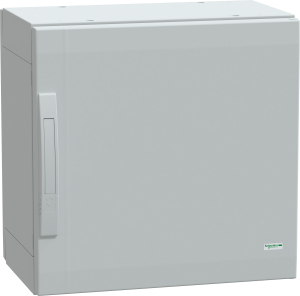 Control cabinet, (H x W x D) 500 x 500 x 320 mm, IP65, polyester, light gray, NSYPLA553G