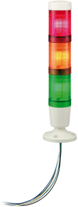 Signal lamp, Ø 47 mm, green/orange/red, 24 VDC, BA15d, IP54
