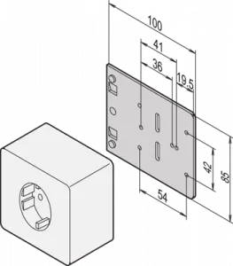 20118-537 SCHROFF Frames for Sockets and more Accessories
