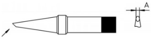 Soldering tip, Round, Ø 6.9 mm, (T x L) 5 x 33 mm, 425 °C, PT DD8