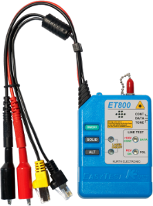 Easytest 800 fibre&copper search signal generatorovervoltage protected up to 120 V AC/DC