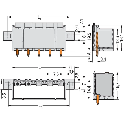 2092-3405/205-000 WAGO PCB Connection Systems Image 2